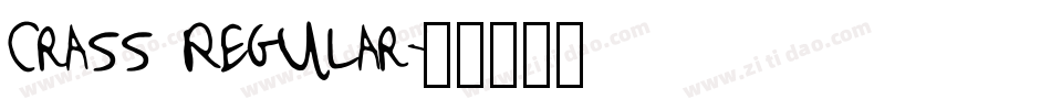 Crass Regular字体转换